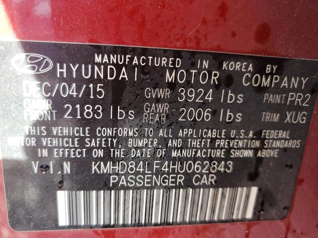 2017 HYUNDAI ELANTRA SE - KMHD84LF4HU062843