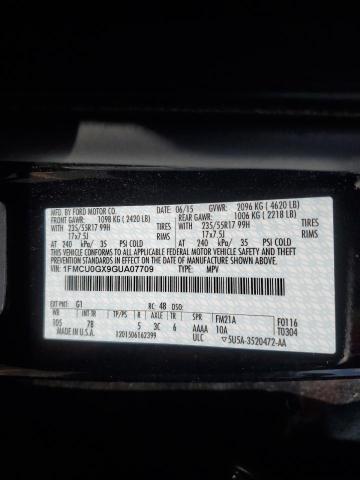 2016 FORD ESCAPE SE - 1FMCU0GX9GUA07709