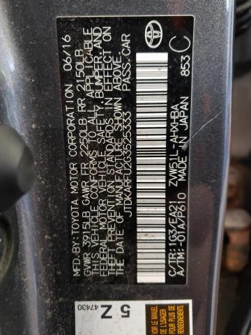 2016 TOYOTA PRIUS - JTDKARFU2G3525333