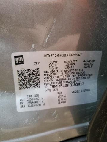 2023 CHEVROLET TRAILBLAZE - KL79MRSL0PB153917