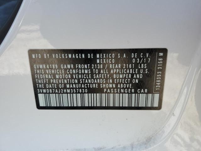 2017 VOLKSWAGEN JETTA SE - 3VWDB7AJ2HM357830