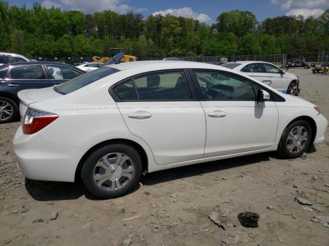Vin: jhmfb4f34cs010616, lot: 55110275, honda civic hybrid l 20123
