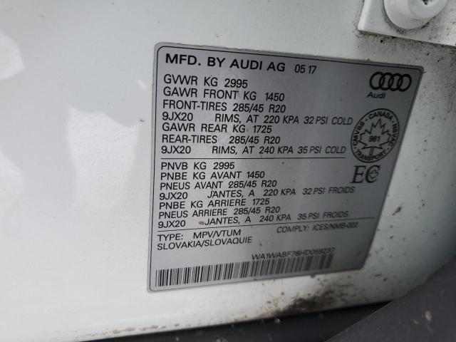 2017 AUDI Q7 TECHNIK WA1WABF78HD059237