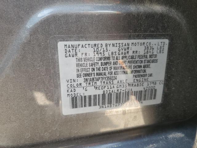 2015 NISSAN SENTRA S - 3N1AB7AP7FY359334