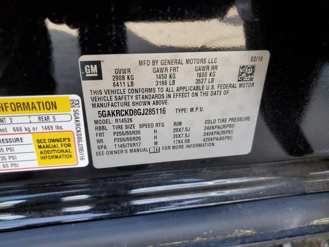 2016 BUICK ENCLAVE - 5GAKRCKD8GJ285116