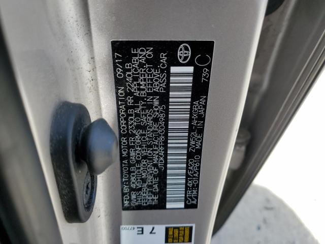2017 TOYOTA PRIUS PRIM - JTDKARFP8H3049875