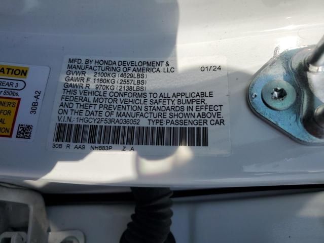 2024 HONDA ACCORD HYB - 1HGCY2F53RA036052