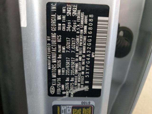 2016 KIA SORENTO LX - 5XYPG4A32GG168088