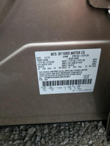 2020 FORD EDGE SE - 2FMPK3G9XLBA36467