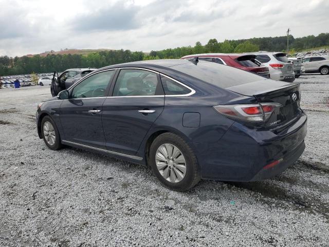 HYUNDAI SONATA HYB 2017 blue  hybrid engine KMHE24L36HA068947 photo #3