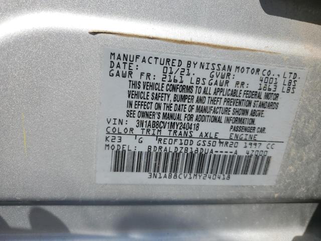 2021 NISSAN SENTRA SV - 3N1AB8CV1MY240418