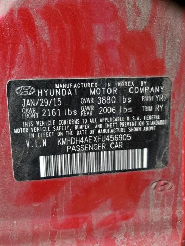 2015 HYUNDAI ELANTRA SE - KMHDH4AEXFU456905