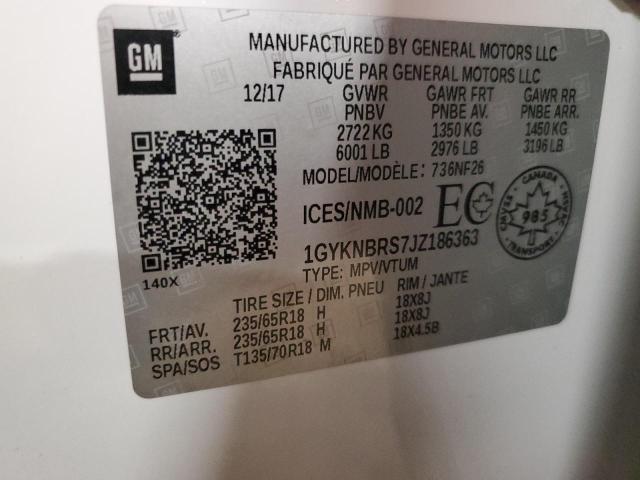2018 CADILLAC XT5 - 1GYKNBRS7JZ186363