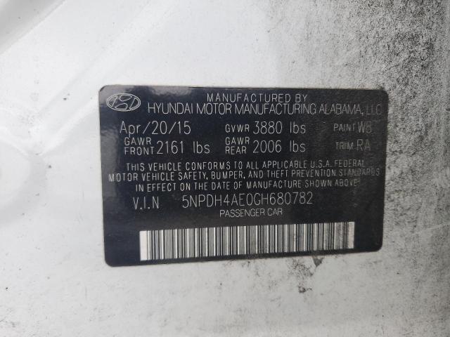 2016 HYUNDAI ELANTRA SE - 5NPDH4AE0GH680782