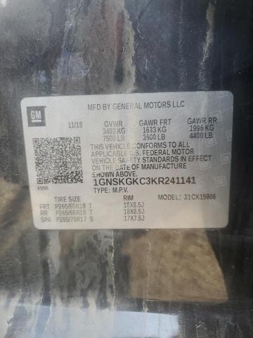 2019 CHEVROLET SUBURBAN K - 1GNSKGKC3KR241141