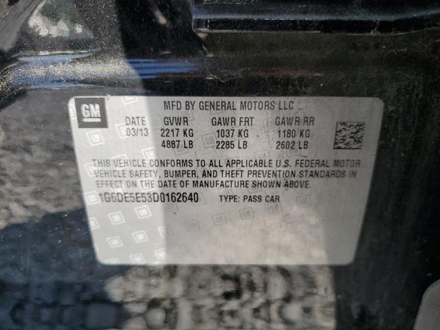 2013 CADILLAC CTS LUXURY - 1G6DE5E53D0162640