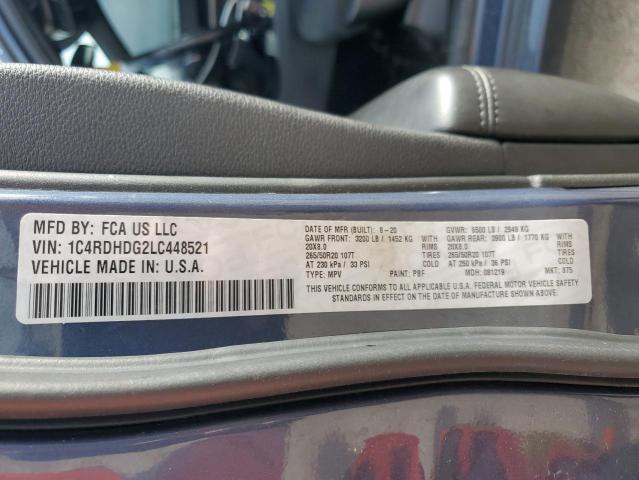 2020 DODGE DURANGO GT - 1C4RDHDG2LC448521