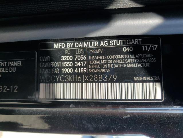 2018 MERCEDES-BENZ G 550 - WDCYC3KH6JX288379