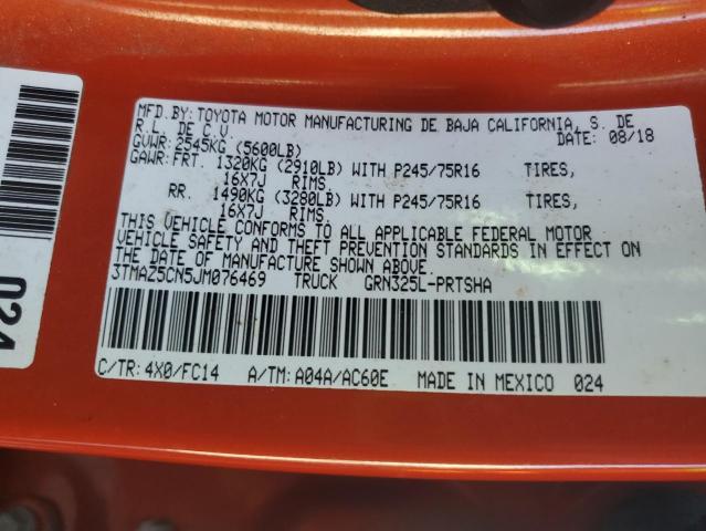 2018 TOYOTA TACOMA DOU - 3TMAZ5CN5JM076469