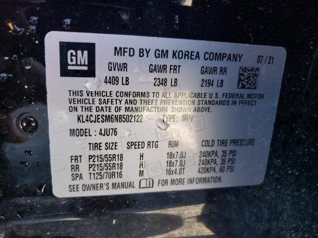 2022 BUICK ENCORE PRE - KL4CJESM6NB502122