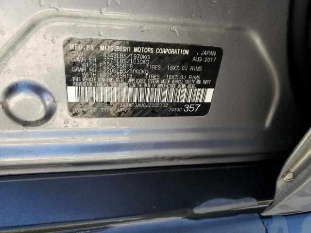 2018 MITSUBISHI OUTLANDER JA4AP3AU8JZ005702