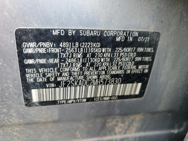 2021 SUBARU FORESTER JF2SKADC2MH573830