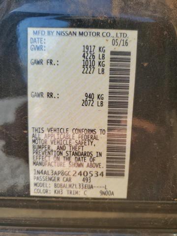 2016 NISSAN ALTIMA 2.5 - 1N4AL3AP8GC240534
