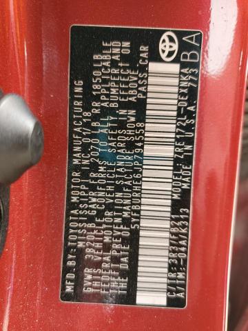 2018 TOYOTA COROLLA L 5YFBURHE6JP794558