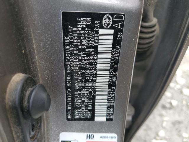 2017 TOYOTA COROLLA L - 2T1BURHE6HC827598