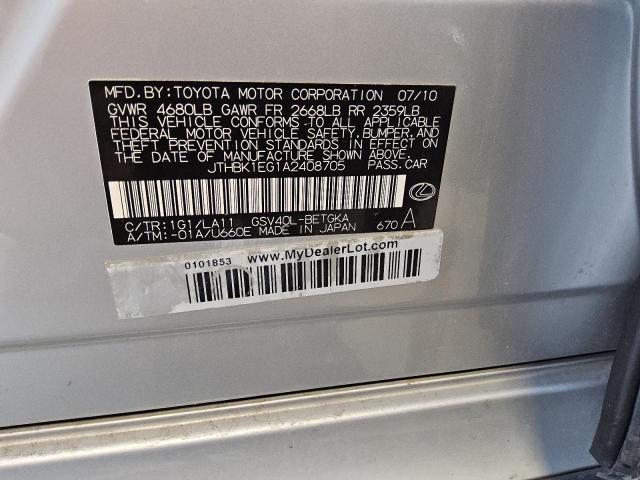 2010 LEXUS ES 350 - JTHBK1EG1A2408705