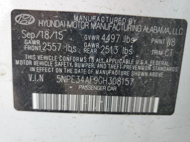 2016 HYUNDAI SONATA SPO 5NPE34AF9GH308157