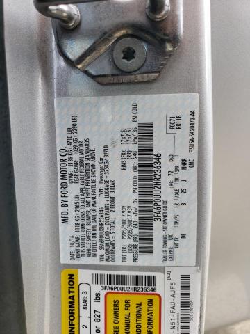 2017 FORD FUSION S H - 3FA6P0UU2HR236346