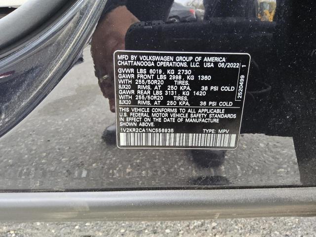 2022 VOLKSWAGEN ATLAS SE - 1V2KR2CA1NC556935