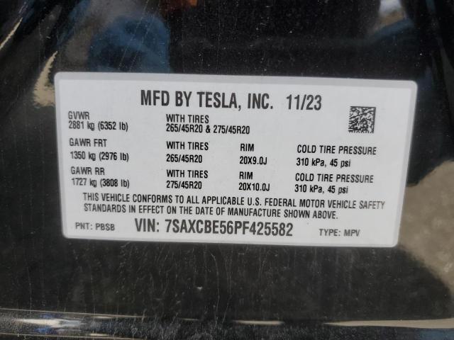 2023 TESLA MODEL X 7SAXCBE56PF425582