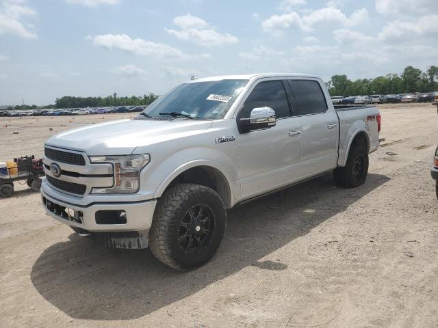 FORD F150 SUPER 2018 silver  gas 1FTEW1E5XJFD42536 photo #1