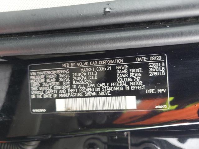 2021 VOLVO XC60 T5 MO YV4102RK9M1699145