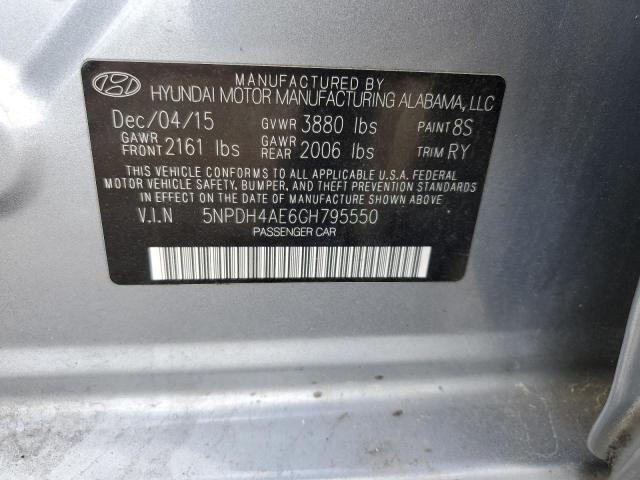 2016 HYUNDAI ELANTRA SE - 5NPDH4AE6GH795550