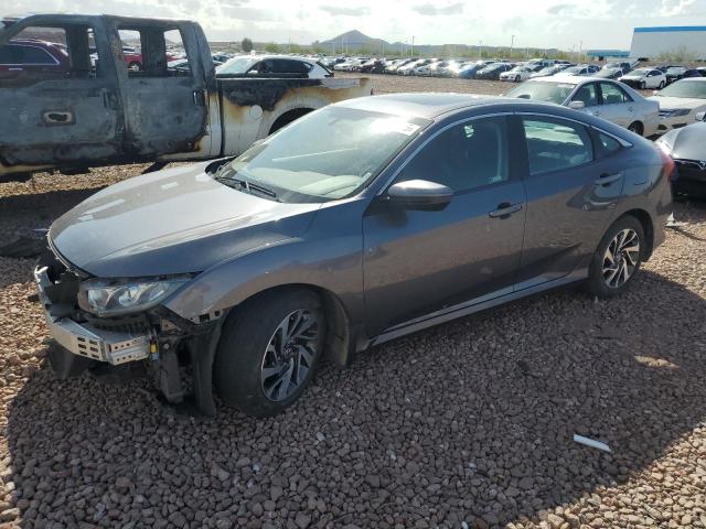 HONDA CIVIC EX 2018 gray  gas 2HGFC2F75JH605373 photo #1