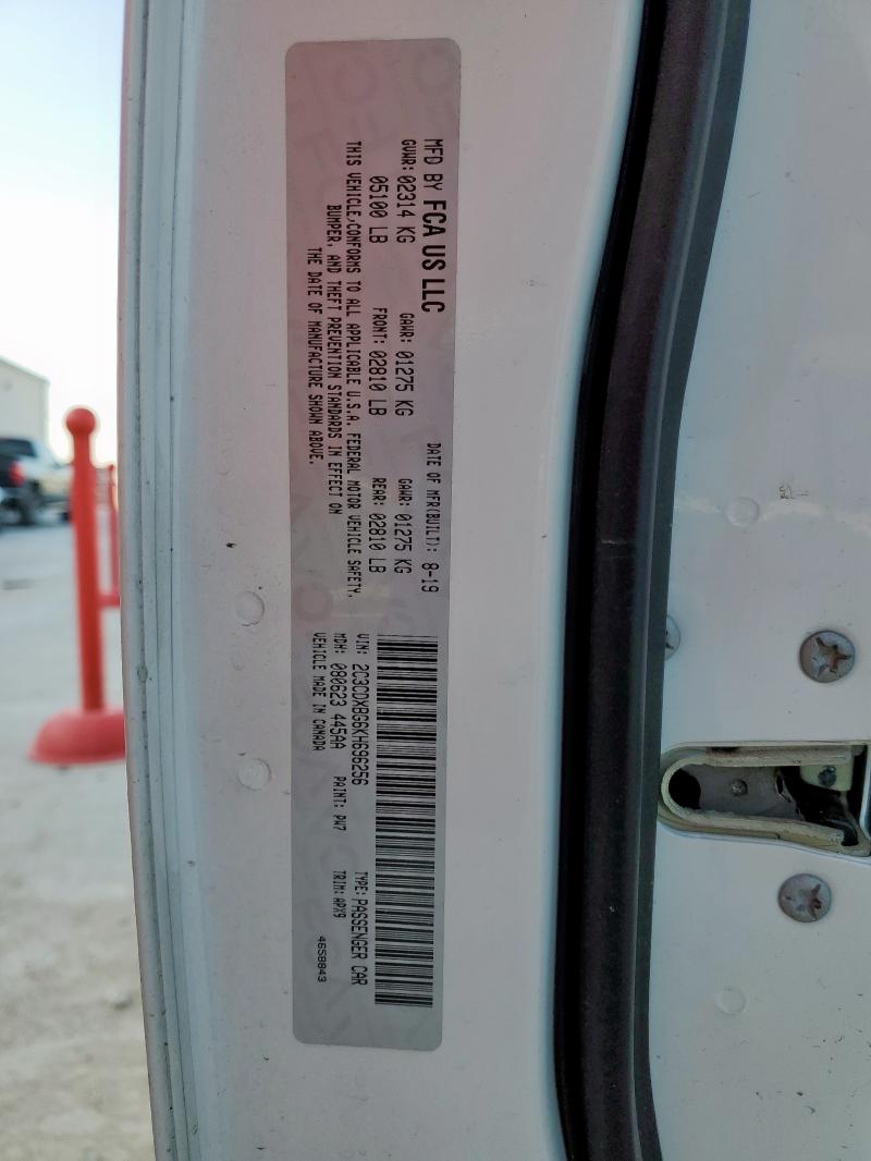 2019 DODGE CHARGER SX - 2C3CDXBG6KH696256