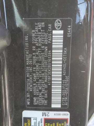 2011 TOYOTA CAMRY BASE - 4T1BF3EK2BU161394