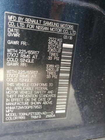 2016 NISSAN ROGUE S - KNMAT2MV3GP679521