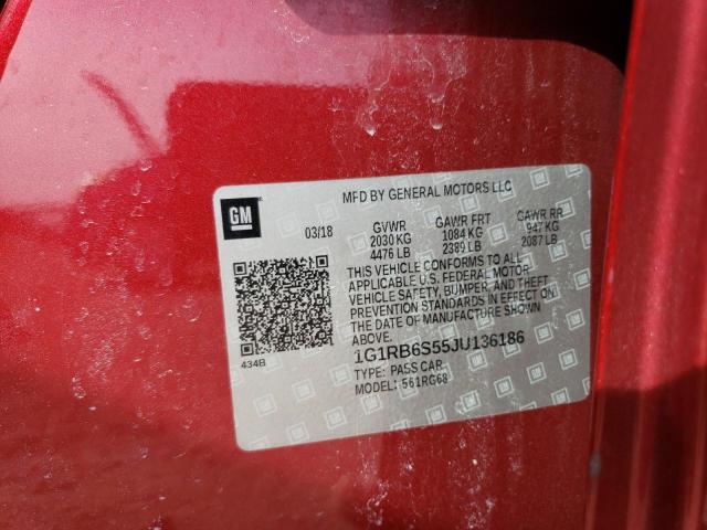 2018 CHEVROLET VOLT PREMI - 1G1RB6S55JU136186