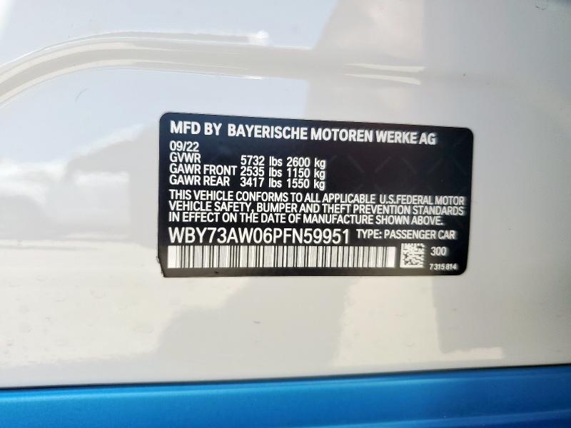 2023 BMW I4 EDRIVE - WBY73AW06PFN59951