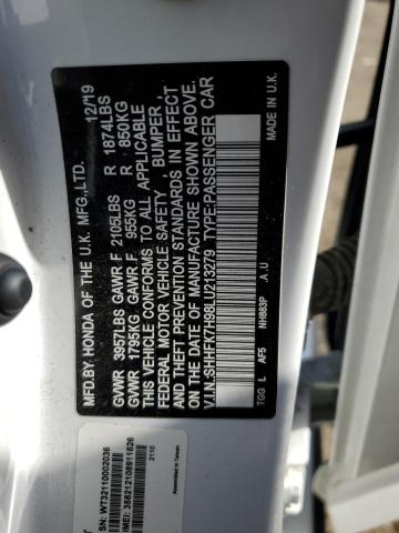 2020 HONDA CIVIC SPOR - SHHFK7H98LU213279