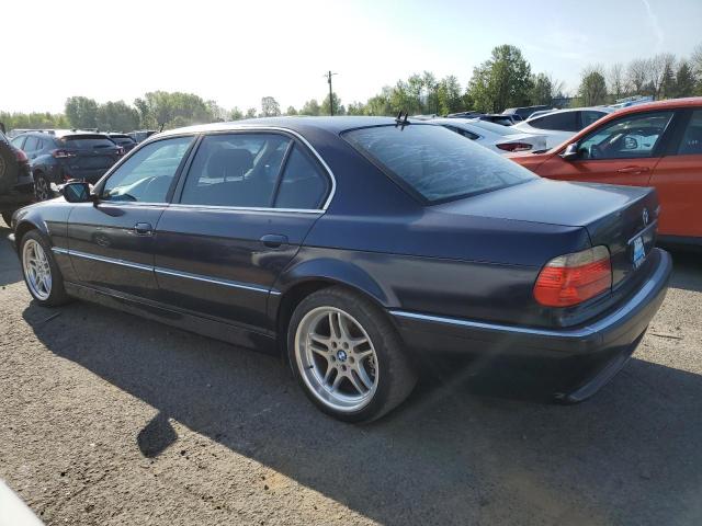 BMW 740 IL 2001 blue sedan 4d gas WBAGH83451DP19708 photo #3