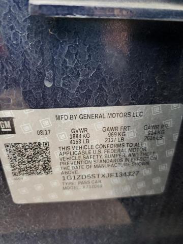 2018 CHEVROLET MALIBU LT - 1G1ZD5STXJF134327