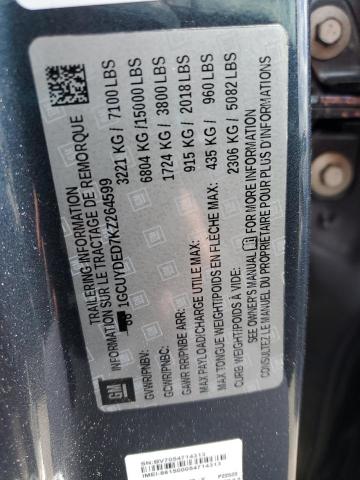 2019 CHEVROLET SILVERADO - 1GCUYDED7KZ264599
