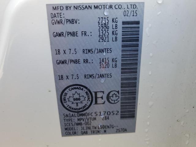 2015 INFINITI QX60 5N1AL0MM0FC517052