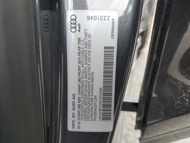 2022 AUDI E-TRON GT WAUFJBFW3N7010368