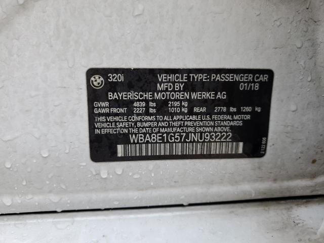 2018 BMW 320 I - WBA8E1G57JNU93222